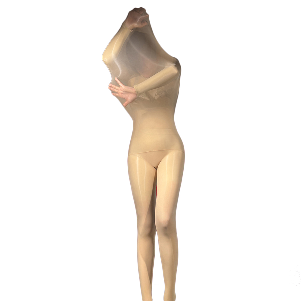 Tights Pantyhose Sheer - Bodysuit Wanita Unisex Seksi Mengkilap, Transparan,