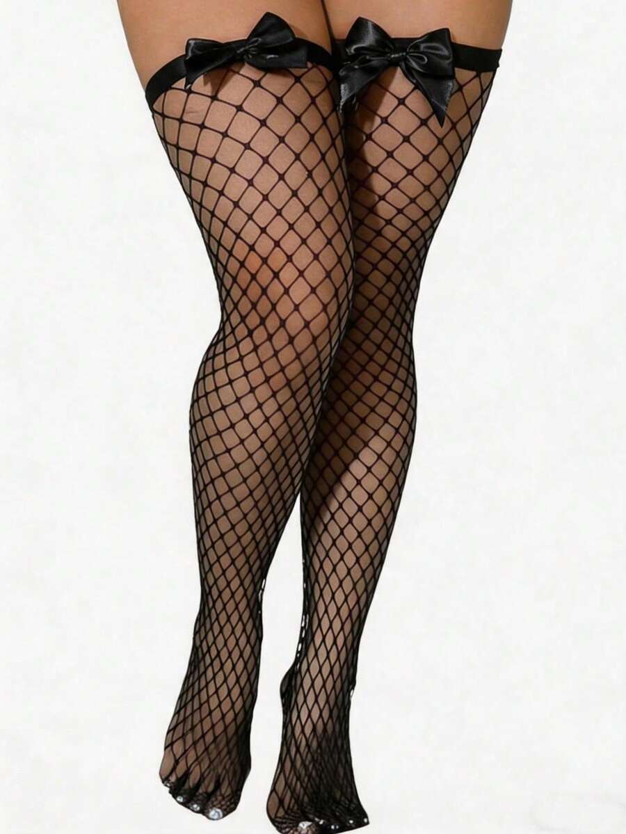Stoking Jaring Ikan Hias Pita, - Knee High Sock Women ulasan dan harga